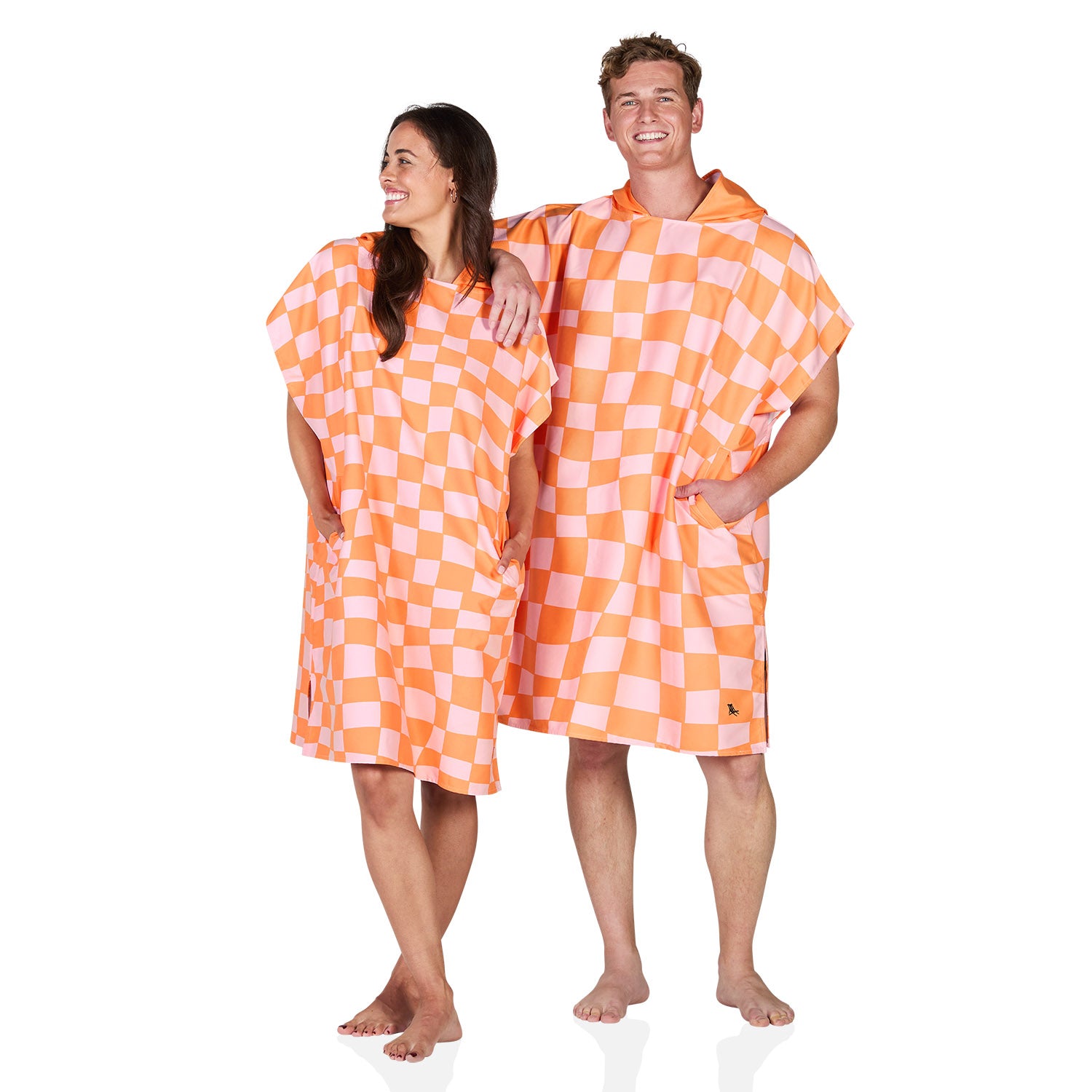Dock & Bay Poncho - Adults - Groovy Check – Dock & Bay UK
