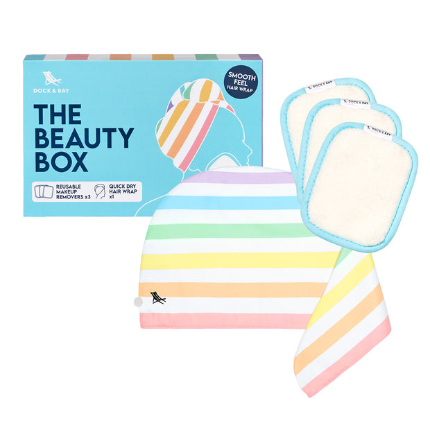 dock and bay gift box hair wrap & makeup remover