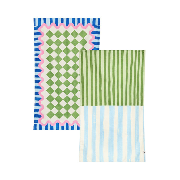 dock and bay tea towel