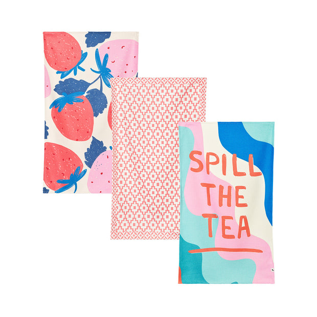 dock and bay tea towel