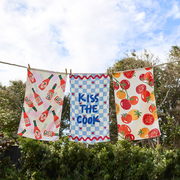 dock and bay tea towel