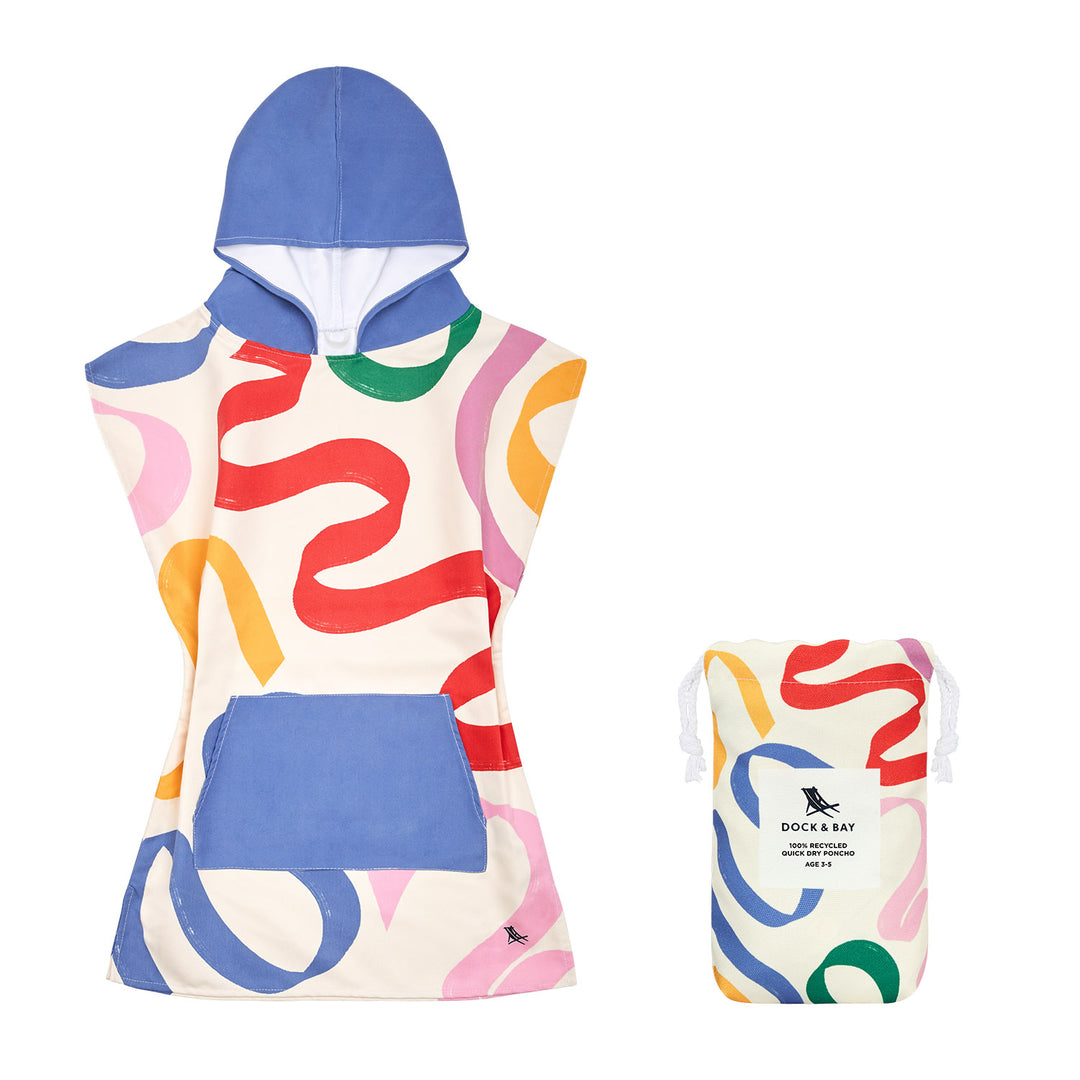Kids Hooded Beach Towel Pullover - Shark Character Microfiber Towel With Snaps - View #10