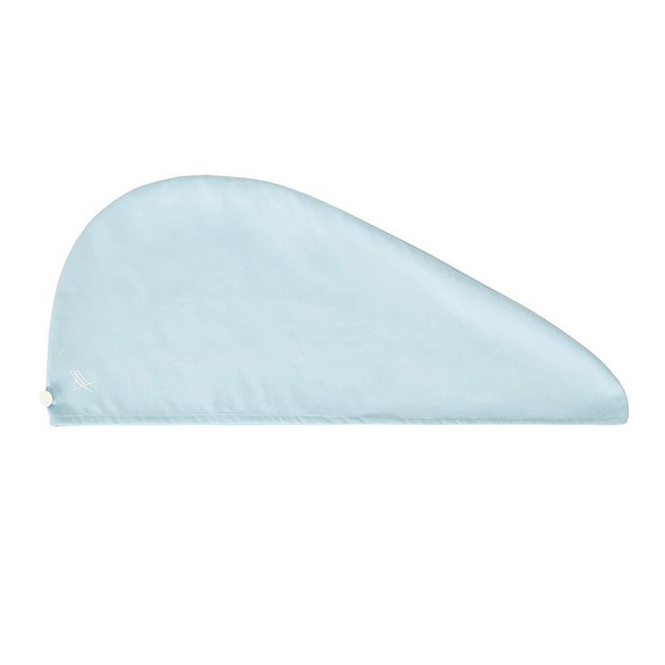 baby blue solid colour quick dry hair wrap
