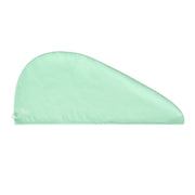 pastel green solid colour quick dry microfibre hair wrap