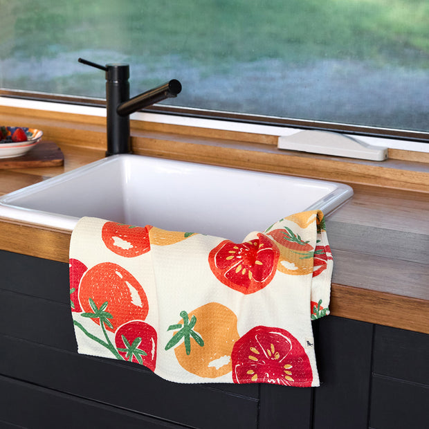 dock and bay tea towel