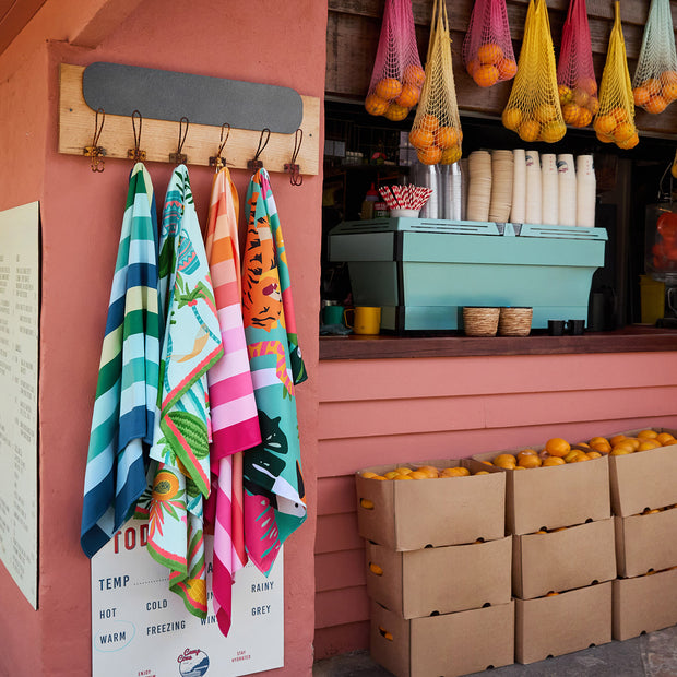 dock and bay towels beach