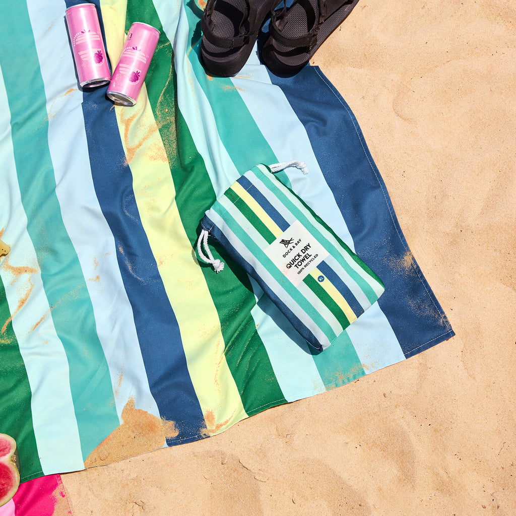 dock and bay towels beach