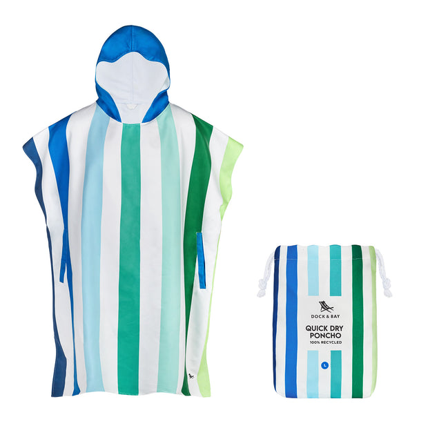 dock and bay the water sports bundle beach towels (4) & ponchos (4)