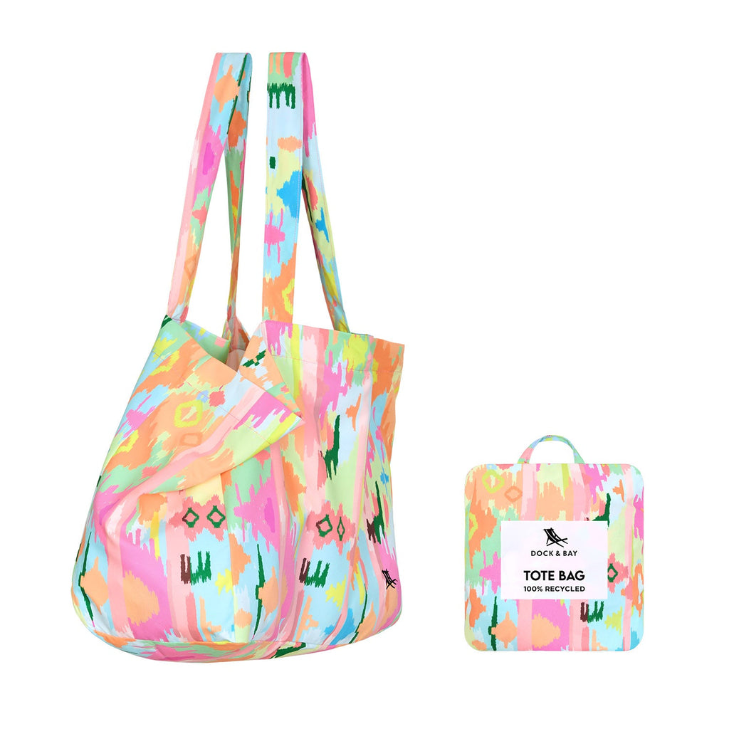 Dock & Bay Foldaway Tote Bags - Ibiza Glow
