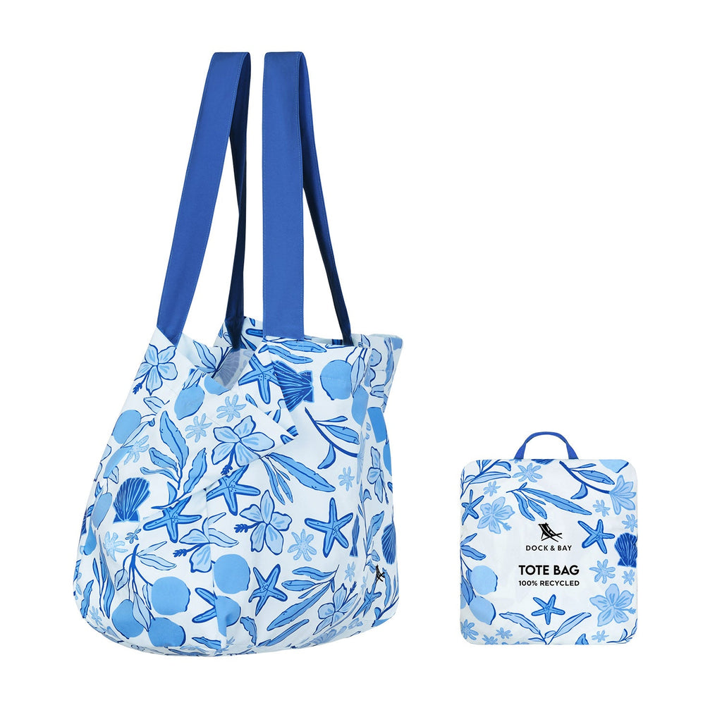 Dock & Bay Foldaway Tote Bags - Wavy Baby
