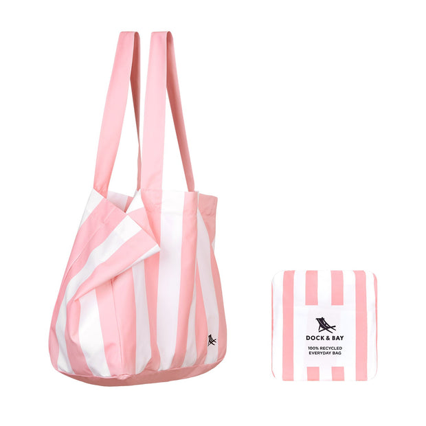 Dock & Bay Everyday Tote Bag - Compact & Foldable Beach Bag, Made from 100% Recycled