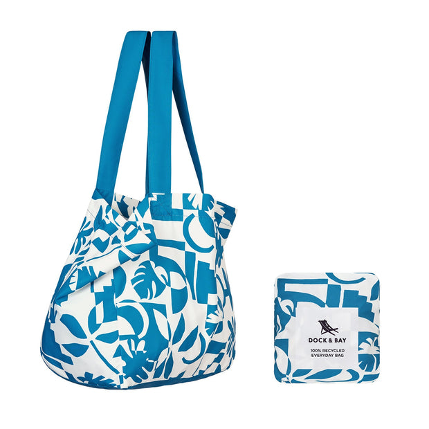 Dock & Bay Everyday Tote Bag - Compact & Foldable Beach Bag, Made from 100% Recycled