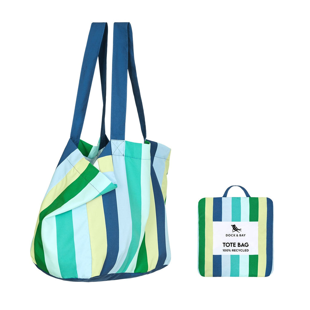 Dock & Bay Foldaway Tote Bags - Cool Lagoon