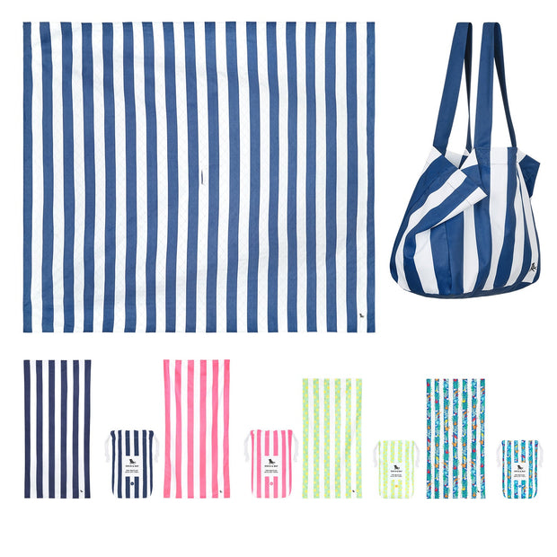 Dock & Bay 4 Towels + Picnic Blanket + Bag - Set A