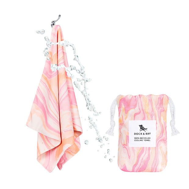 Dock & Bay Cooling Gym Towel - Peach Melba - Outlet