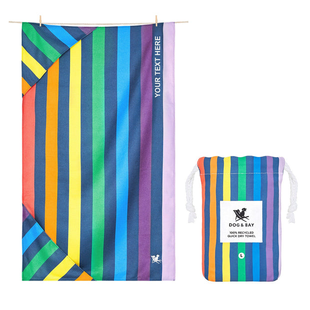 Dock & Bay Dog Towel - Pups with Pride - Customised Embroidery Personalised for You - Outlet