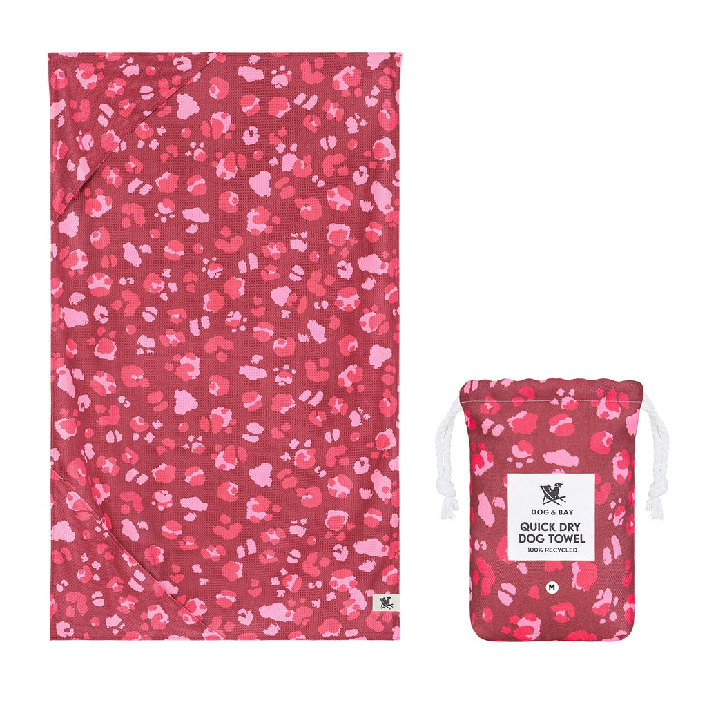 Dock & Bay Dog Towel - Rhubark & Custard
