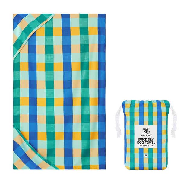 Dock & Bay Dog Towel - Puppy Plaid - Outlet