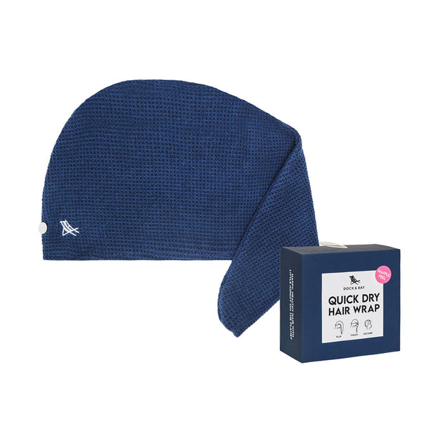 Dock & Bay Hair Wraps - Nautical Navy - Customised Embroidery Personalised for You - Outlet