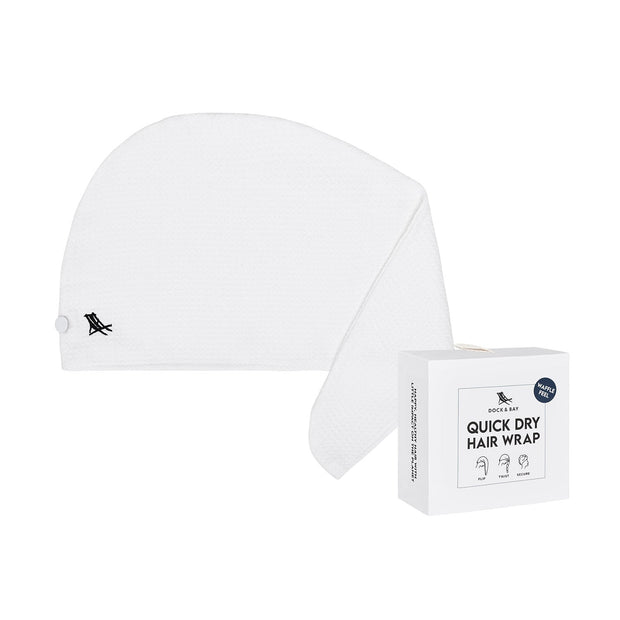 Dock & Bay Hair Wraps - Crystal White - Customised Embroidery Personalised for You