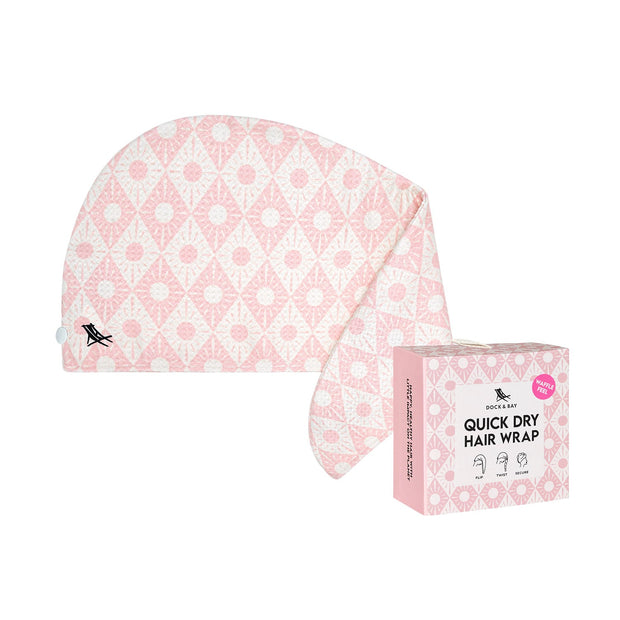 Dock & Bay Hair Wrap - Diamond Pink - Outlet