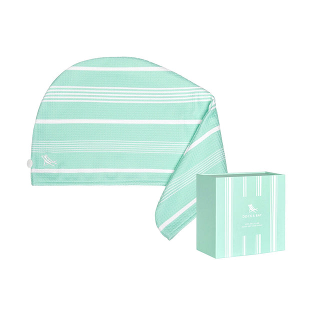 Dock & Bay Quick Dry Hair Wrap - Home - Eucalyptus Green - Outlet