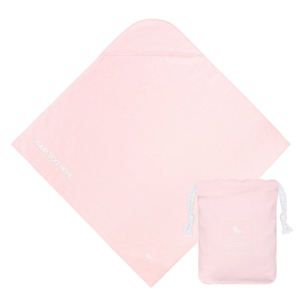 Dock & Bay Baby Hooded Towels - Peekaboo Pink - Customised Embroidery Personalised for You - Outlet
