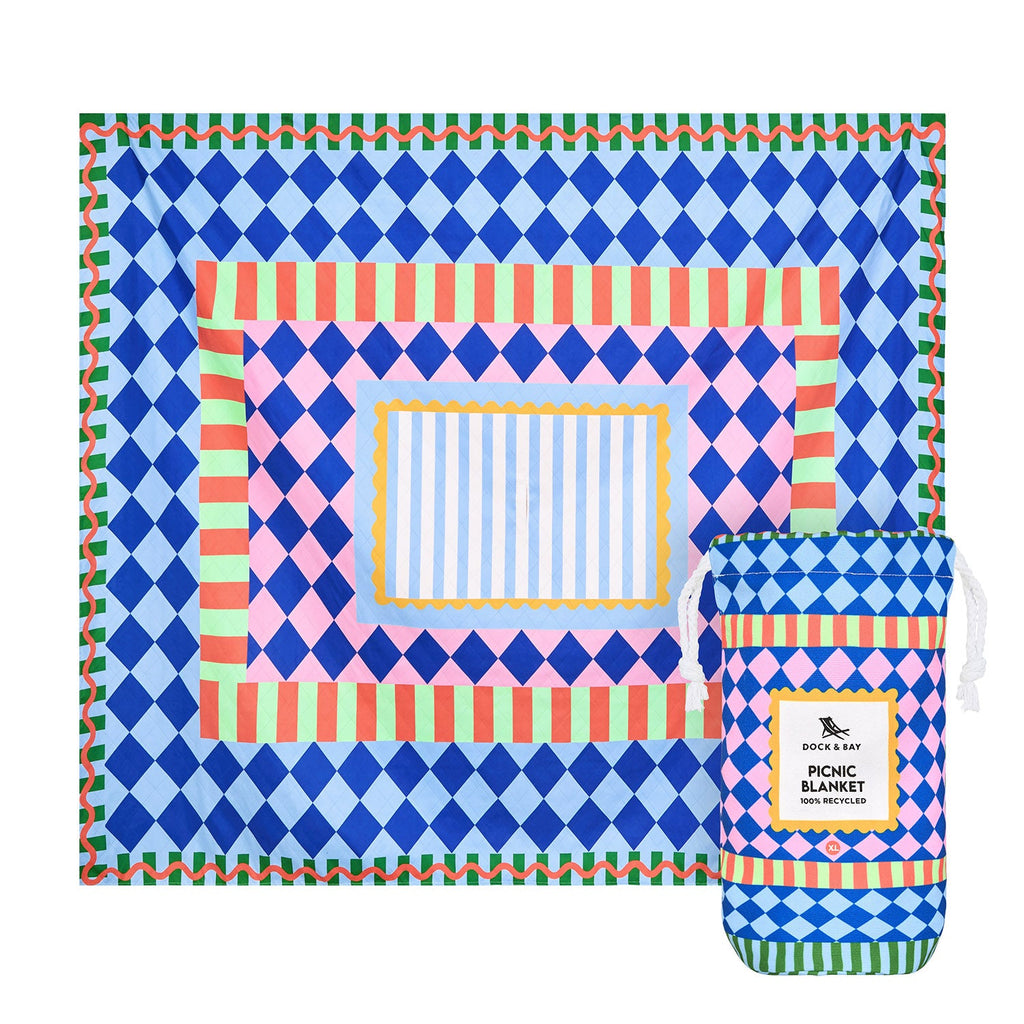 Dock & Bay Picnic Blanket - Bright Side Up