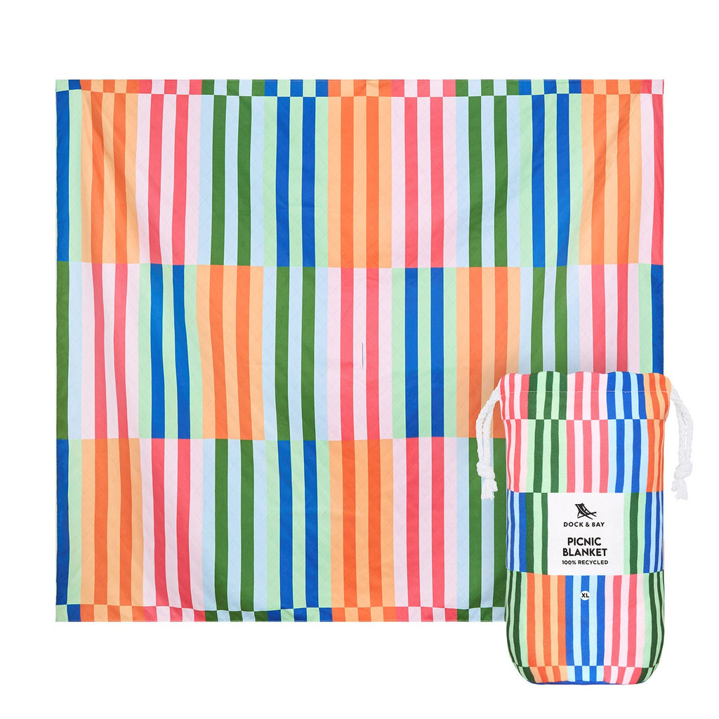 Dock & Bay Picnic Blanket - Sugar Sorbet