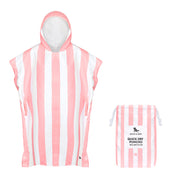 Dock & Bay Poncho - Adults - Malibu Pink - Customised Embroidery Personalised for You