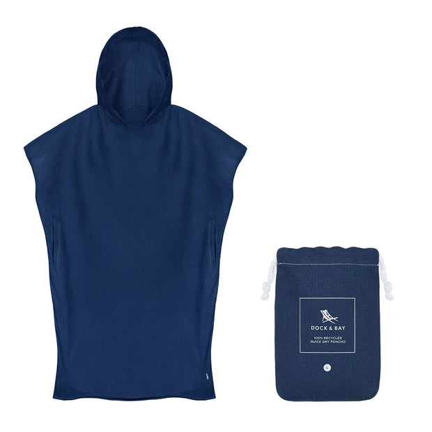 Dock & Bay Poncho - Adults - Yosemite Navy