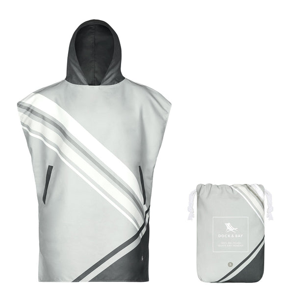 Dock & Bay Poncho - Adults - Pace Grey - Outlet