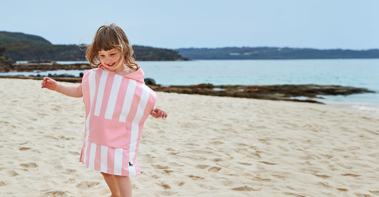 Dock & Bay Poncho - Kids - Malibu Pink - Outlet
