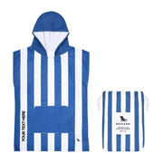 Dock & Bay Poncho Kids - Whitsunday Blue - Customised Embroidery Personalised for You