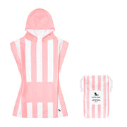 Dock & Bay Poncho - Kids - Malibu Pink - Customised Embroidery Personalised for You