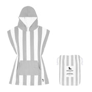 Kids Poncho - Quick Dry Hooded Towel - Goa Grey - Outlet