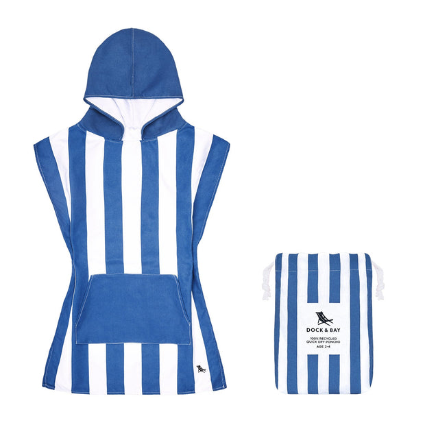 Dock & Bay Poncho - Kids - Whitsunday Blue