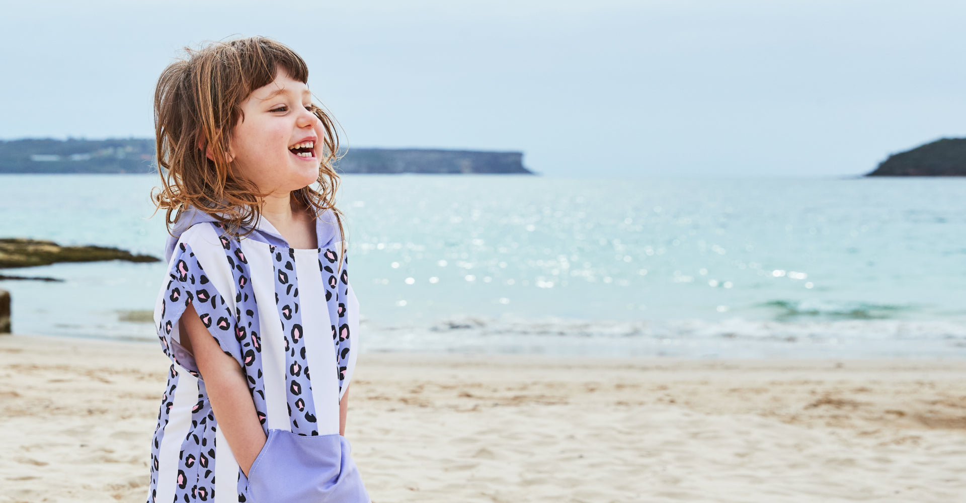 Dock & Bay Poncho - Kids - Lively Leopard