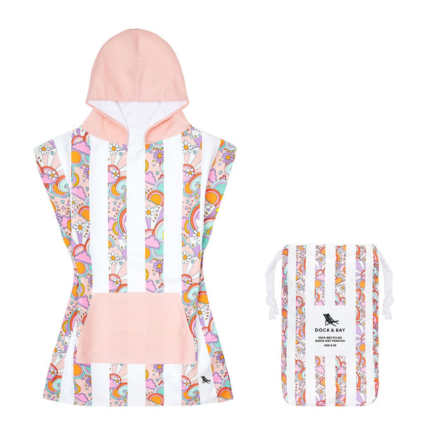 Dock & Bay Poncho Kids - Pink Power - Outlet