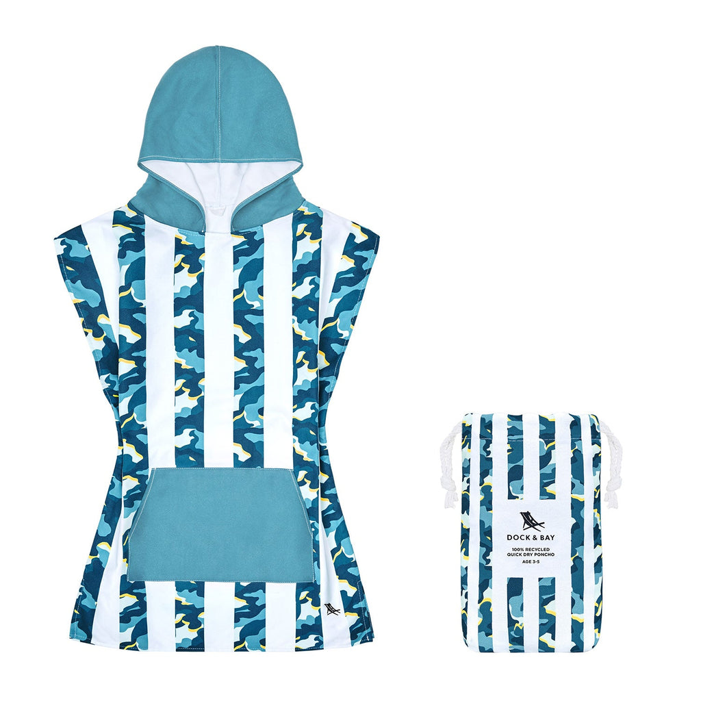 Dock & Bay Poncho - Kids - Cool Camo