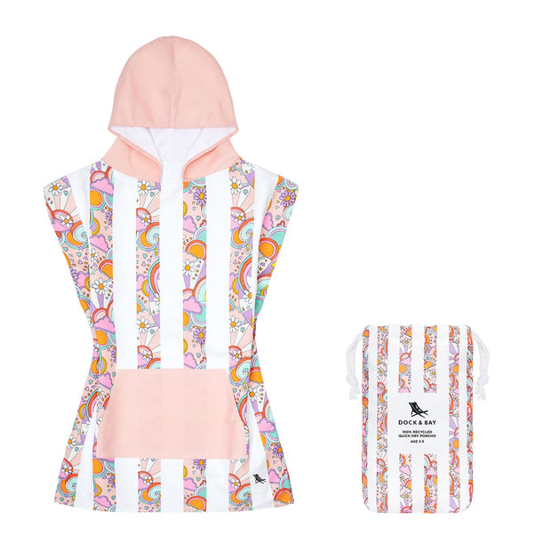 Dock & Bay Poncho Kids - Pink Power - Outlet