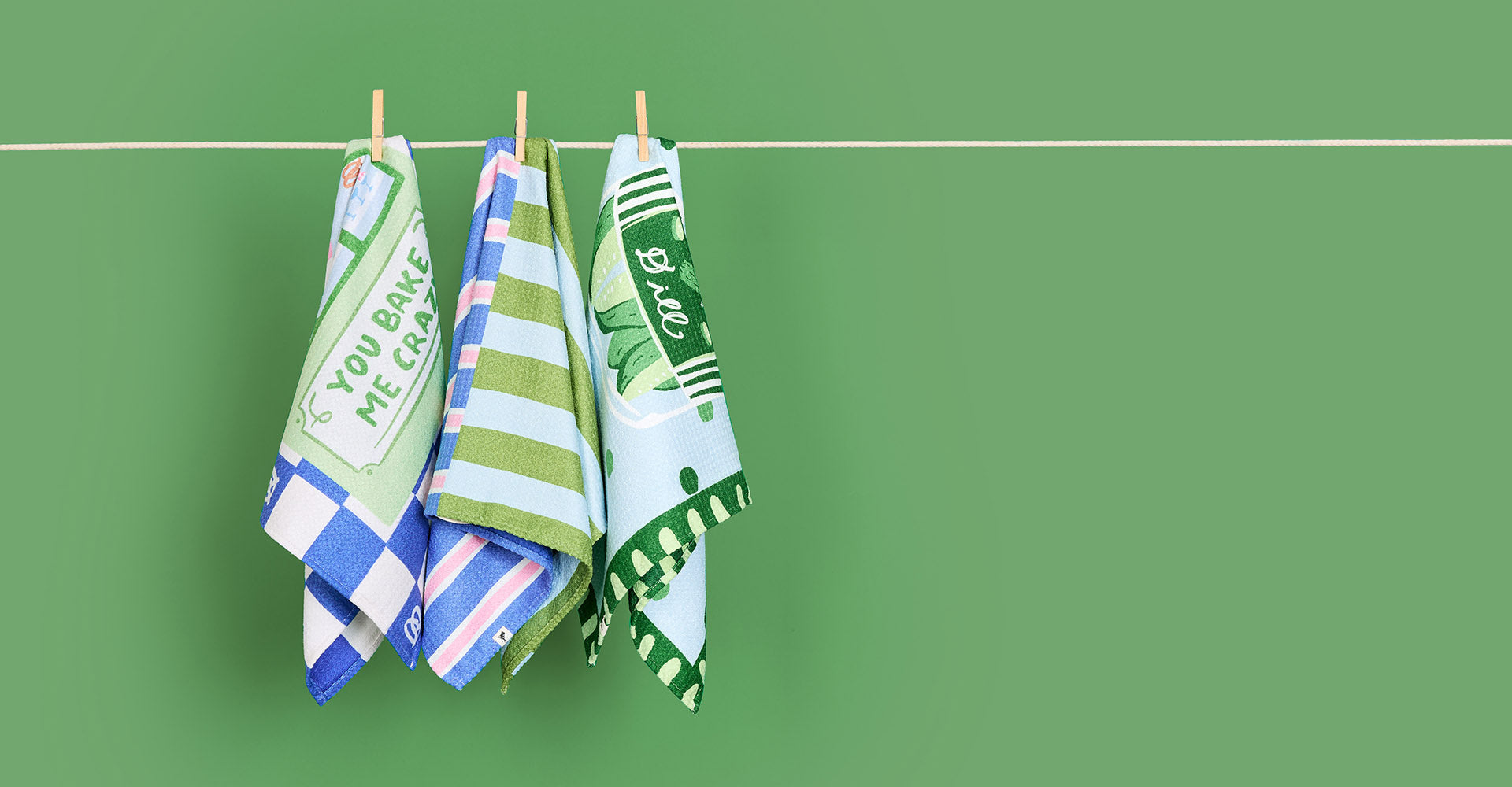 Tea Towel - Bake & Dill Trio