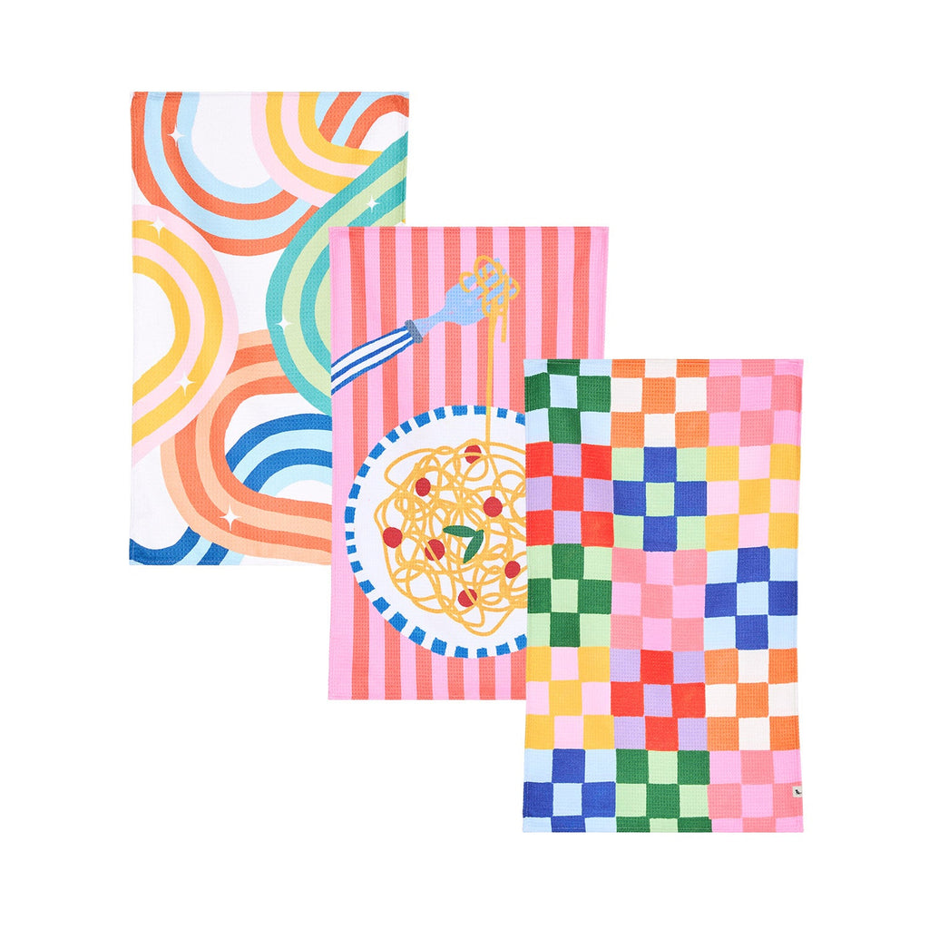 Dock & Bay Tea Towel - The Art of Dining (Set of 3)
