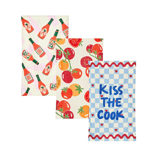 Dock & Bay Tea Towel - Tangy Salsa (Set of 3)