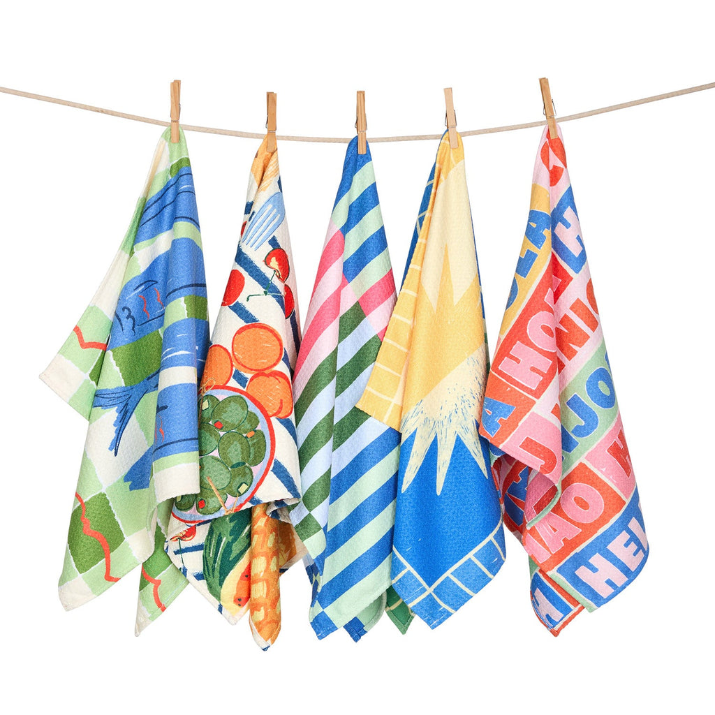 Dock & Bay Tea Towel - Host With The Most (Set of 5)
