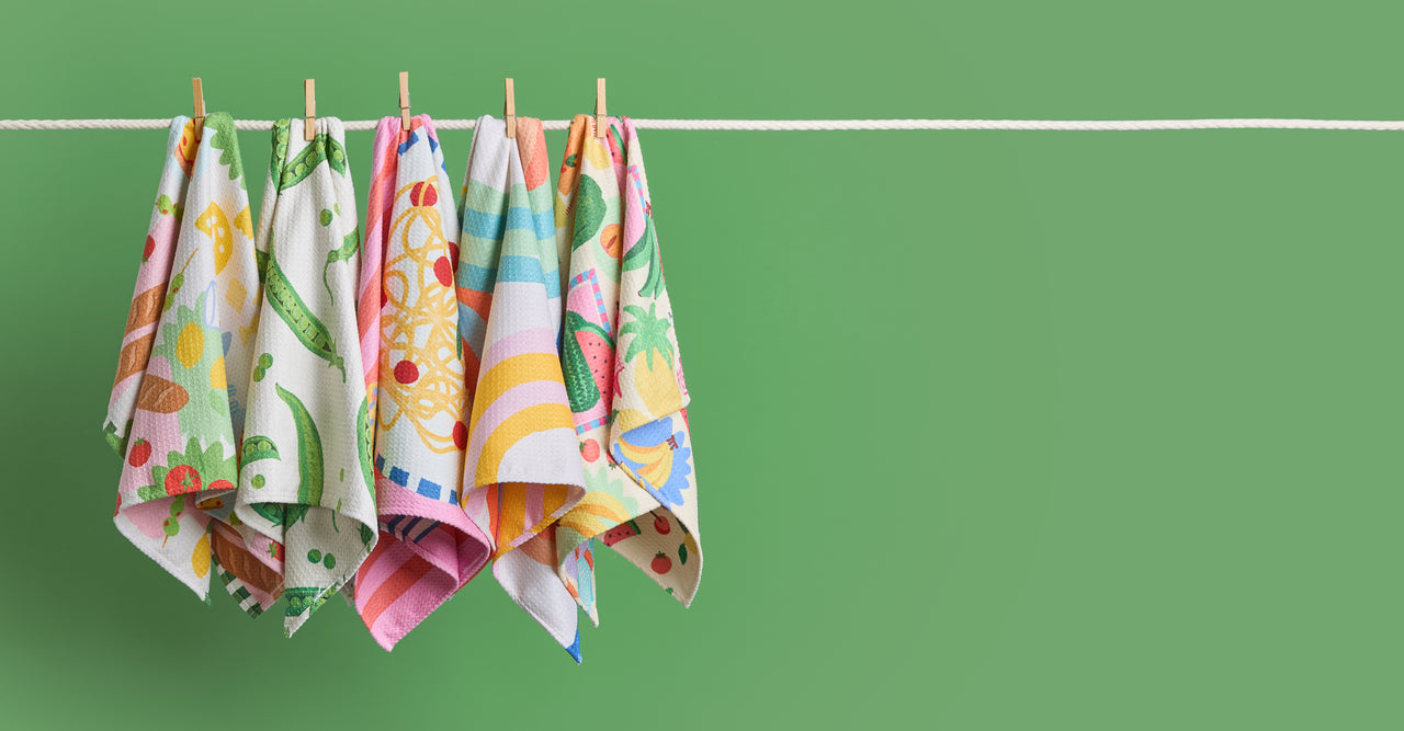 Dock & Bay Tea Towel - Love At First Bite (Set of 5)