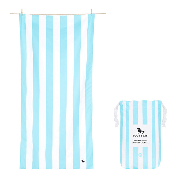 Dock & Bay Kids Beach Towel - Tulum Blue