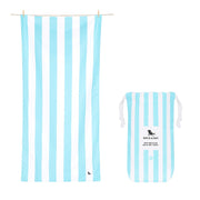 Dock & Bay Quick Dry Towel - Tulum Blue - Customised Embroidery Personalised for You