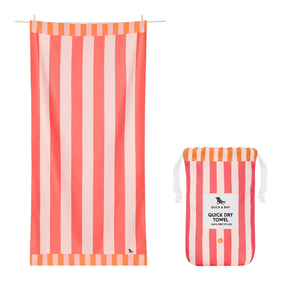 Dock & Bay Quick Dry Towel - Raspberry Road