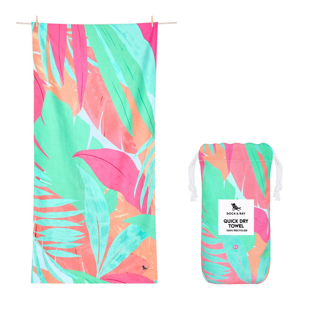 Dock & Bay Quick Dry Towel - Hot Tropics